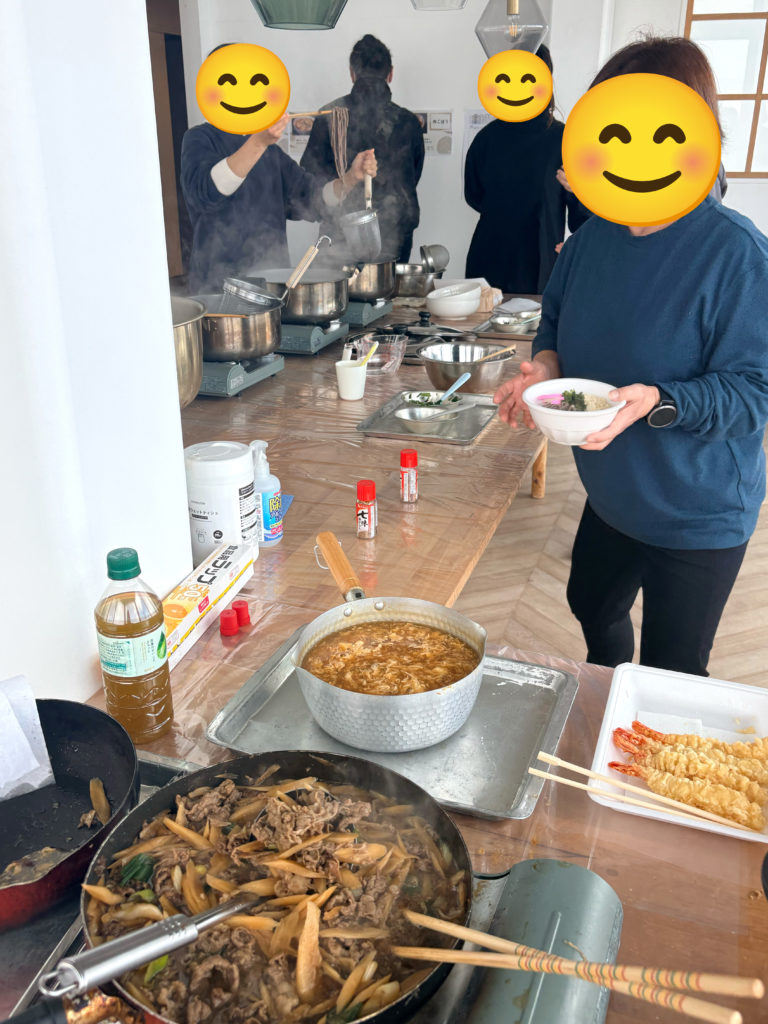 日昇の年越しそばの準備の様子