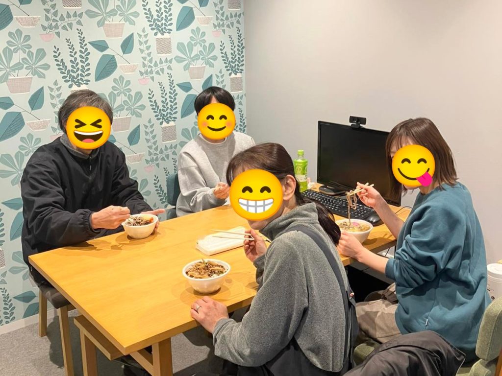 年越しそばの様子2