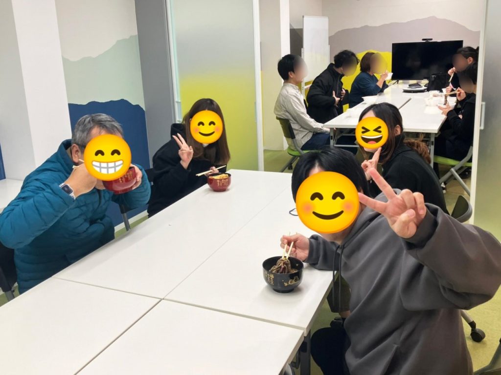 年越しそばの様子3