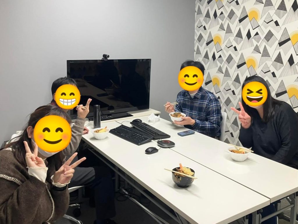 年越しそばの様子1