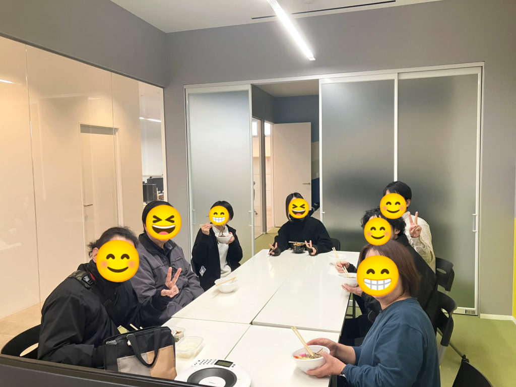 年越しそばの様子4